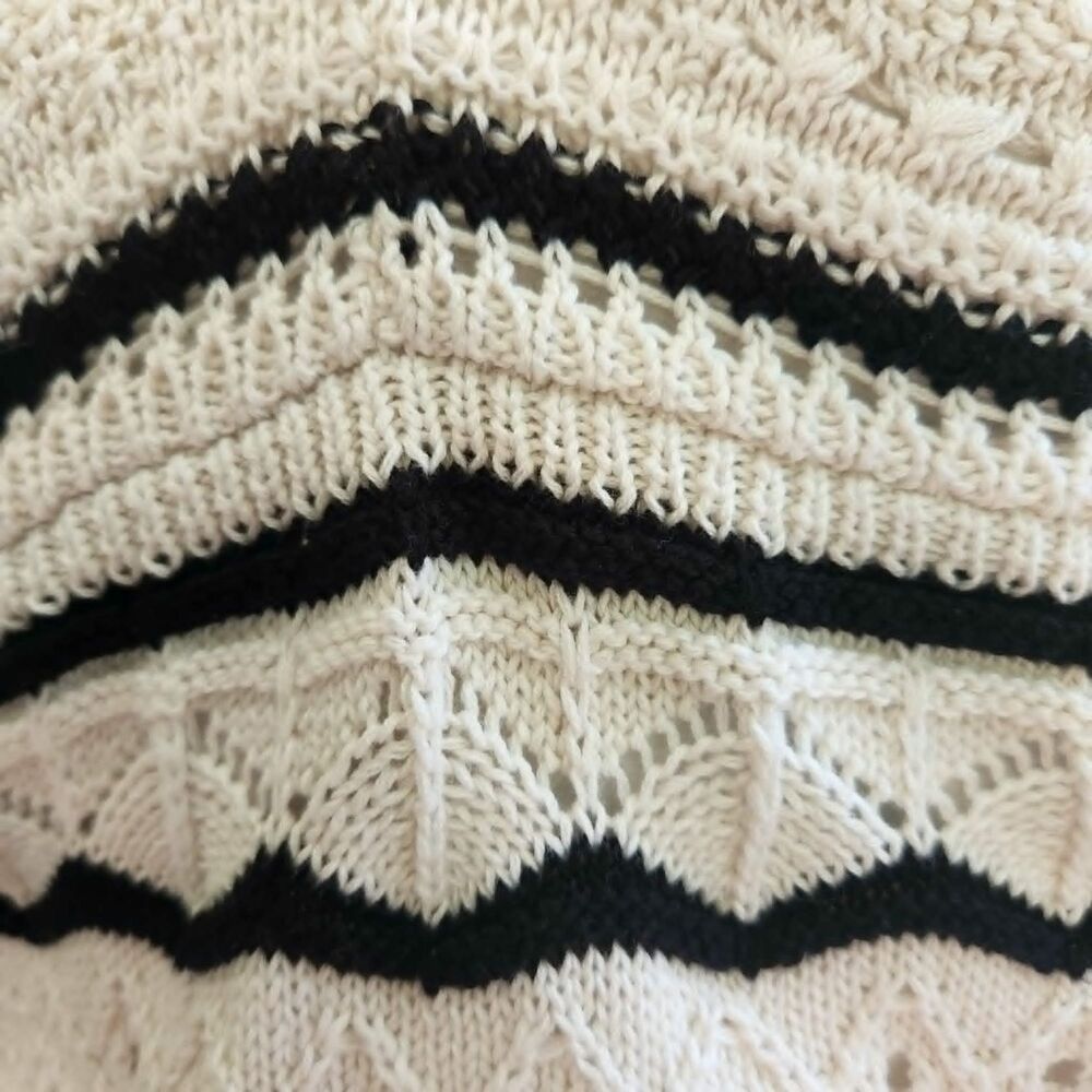 Olive+Oak Knit Natural and Black Maxi Skirt and Camisole Tank Top. Large. - Picture 7 of 8